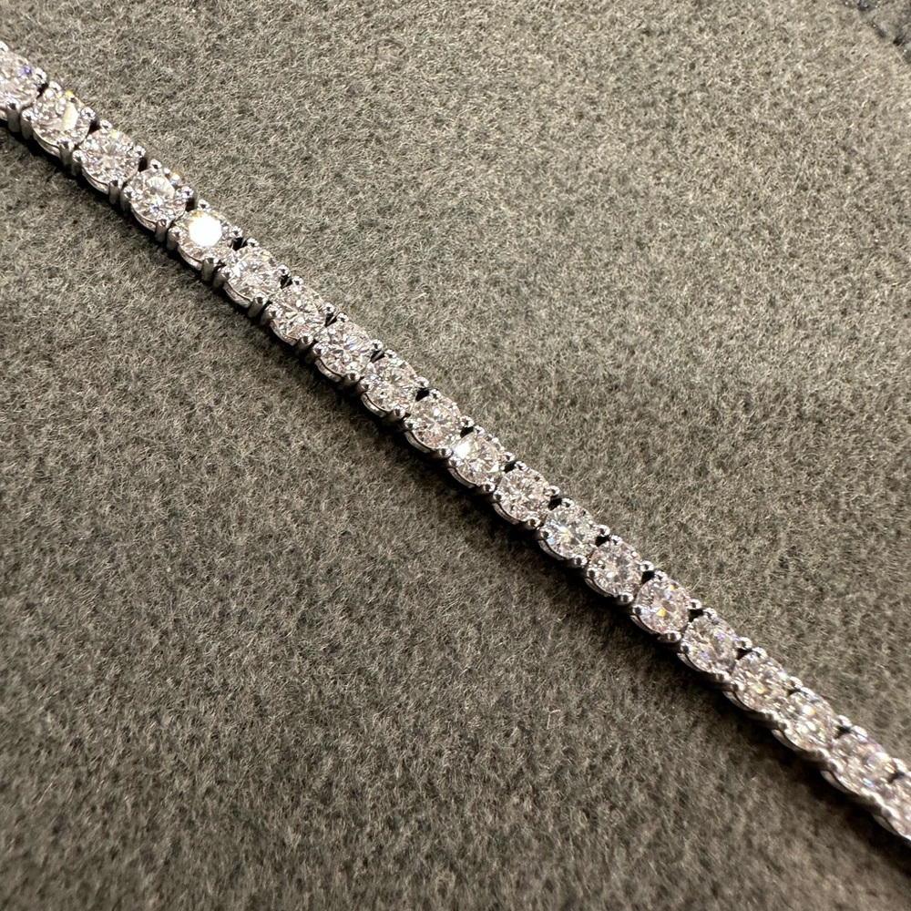 4 Carat 14k Lab Diamond 7” Bracelet